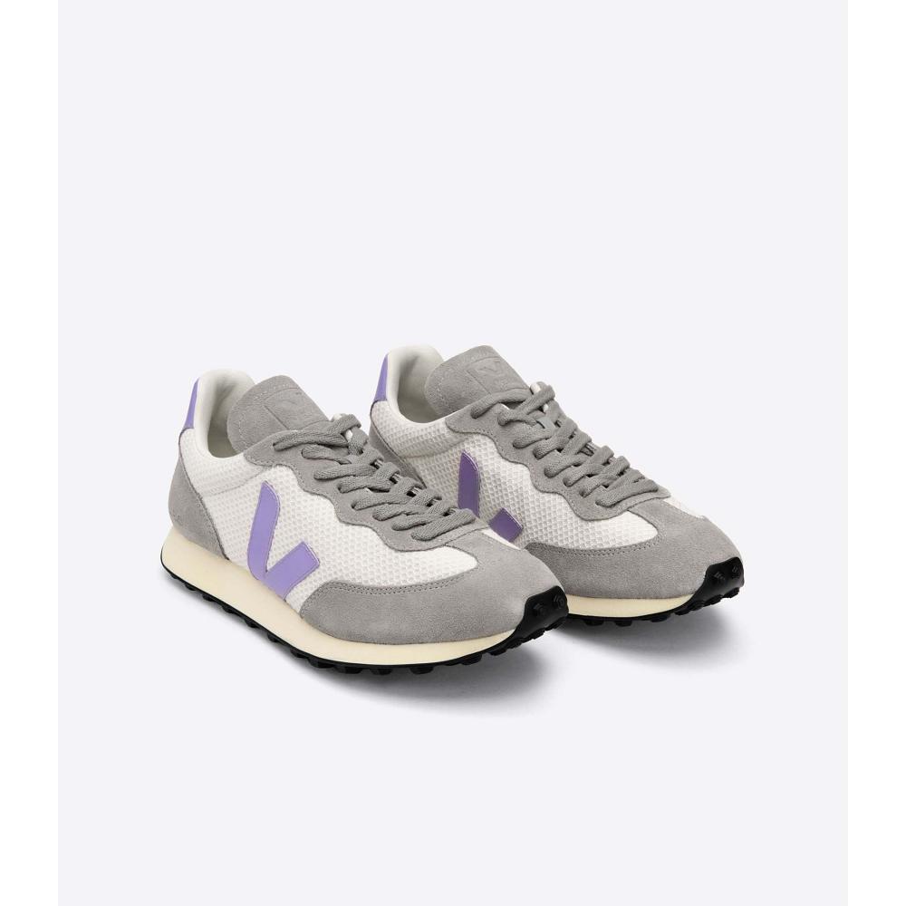 Women's Veja RIO BRANCO HEXAMESH Running Shoes Grey/Purple | ZA 425RVD